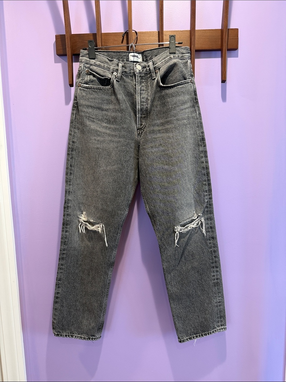 AGOLDE 90s jean gray black 26 - Picture 2 of 8